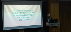 Fakültemizde Akademik Teşvik Ödülleri Kapsamında Teşekkür Belgeleri Takdim Edildi